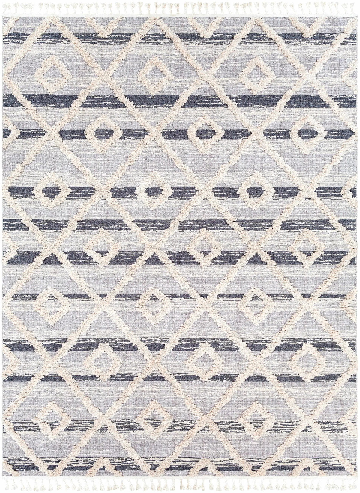 Upham High/Low Pile Rug with Tassels - Clearance, photo 8 of 10