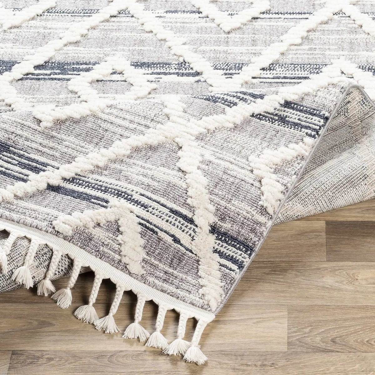 Upham High/Low Pile Rug with Tassels - Clearance, photo 3 of 10