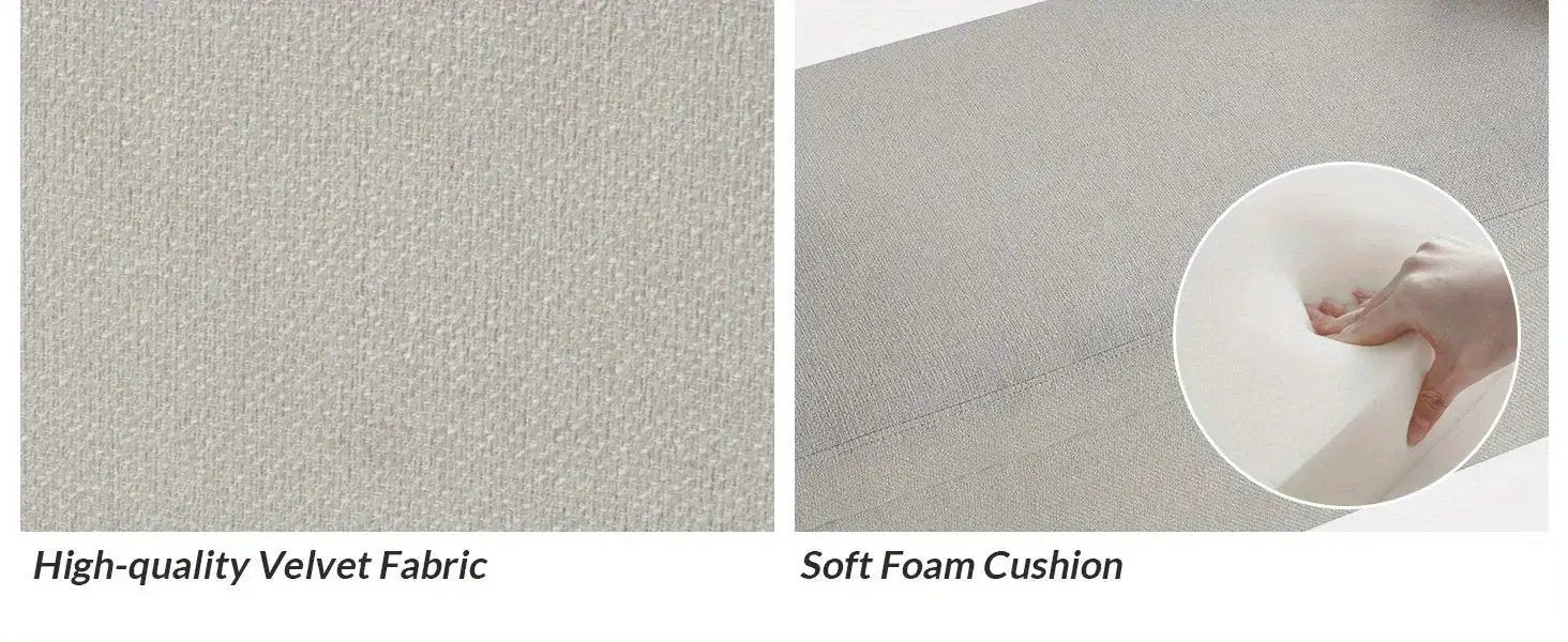 Upholstered Fabric Storage Ottoman Bench with Pillows by House Of Avana
