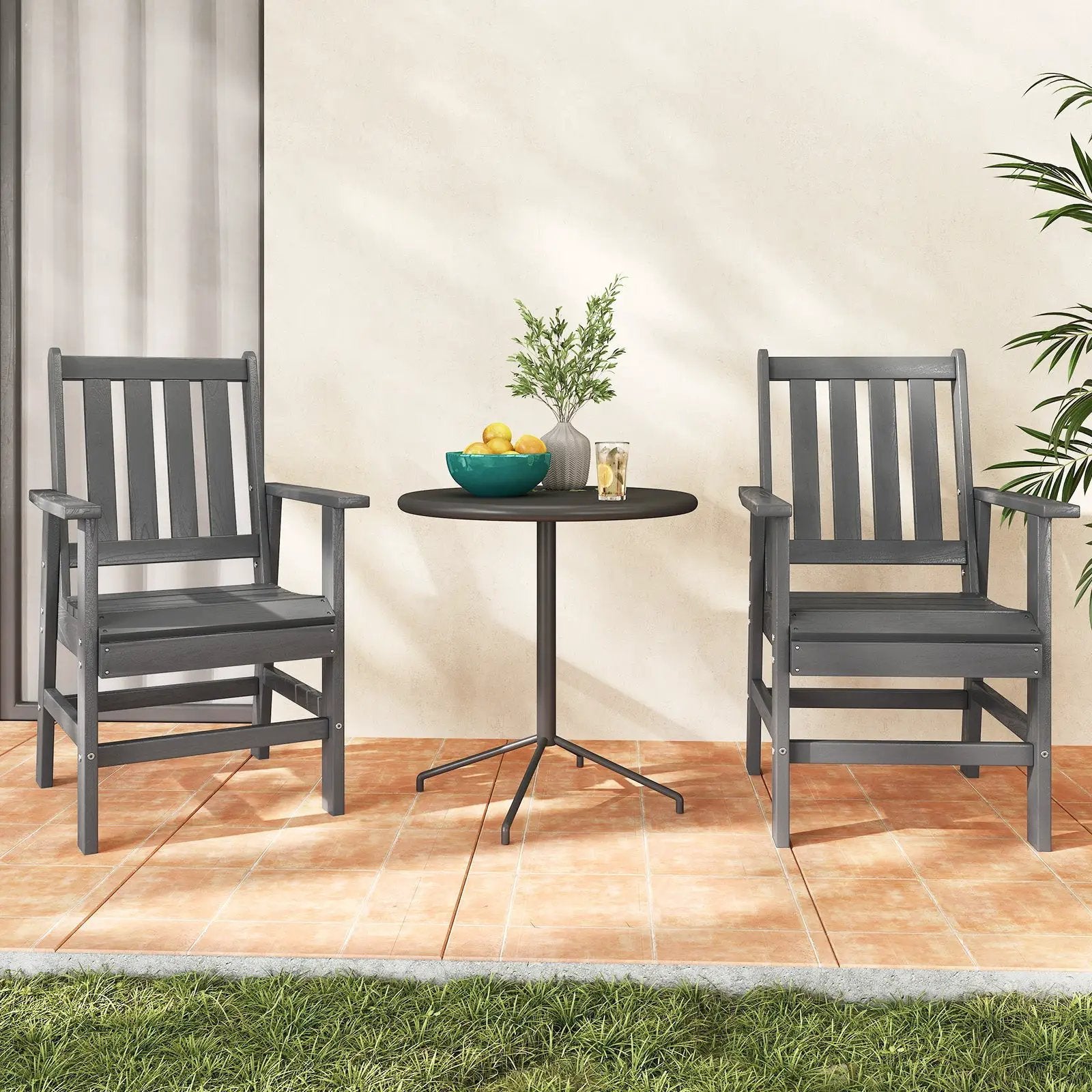 7 Pieces Patio Dining Set Outdoor HDPE Weather Resistant Table and Chairs Set by DirectDeals