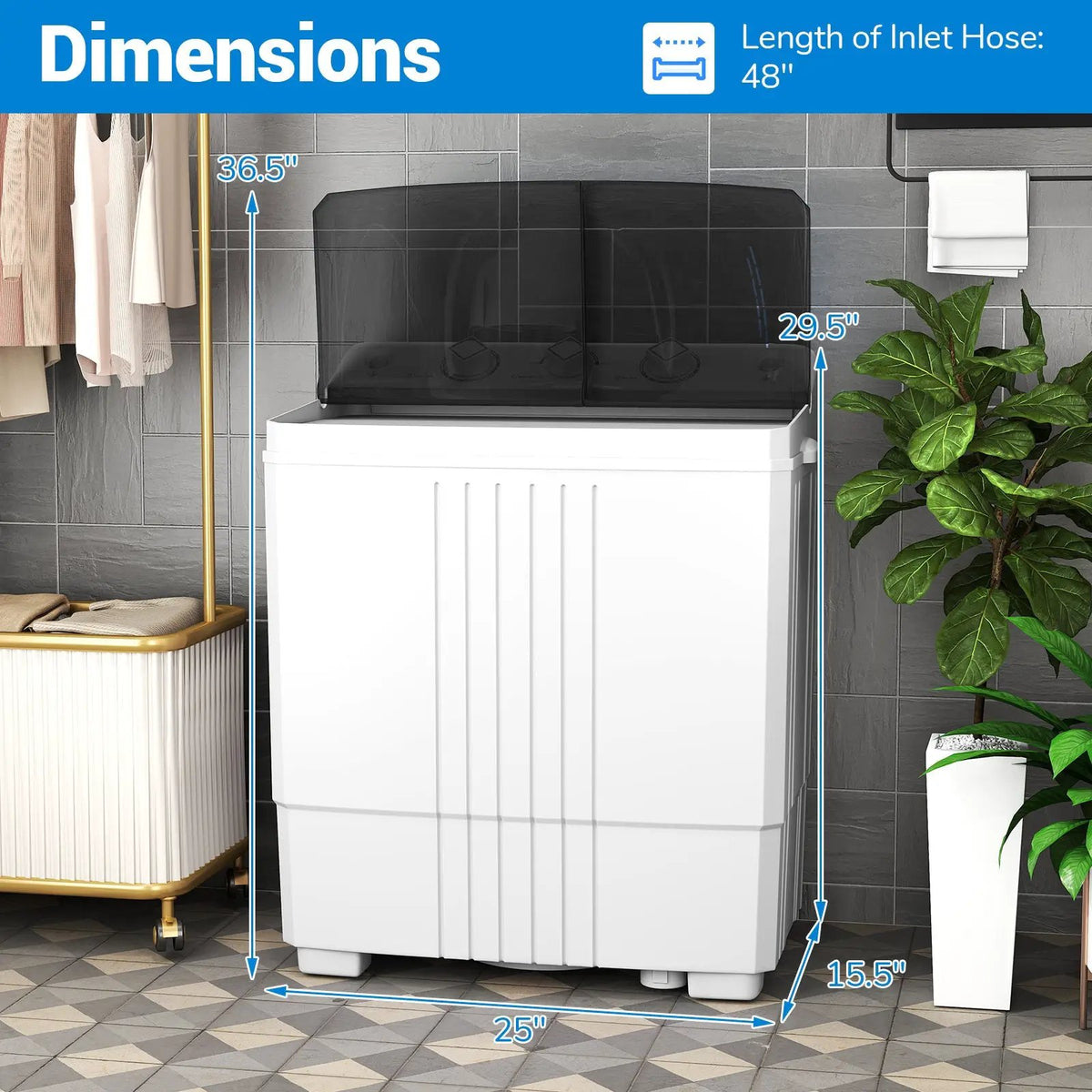 Portable Washing Machine for Dorms and Apartment, photo 3 of 24