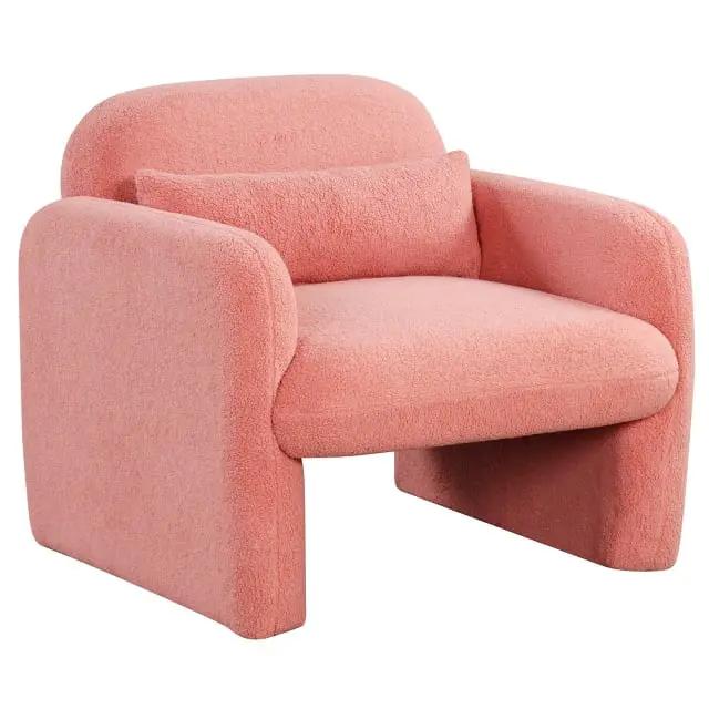 Living Room Deluxe Furniture Set-Accent Chair+Modular L-Shaped Sectional Sofa+LED Coffee Table by DirectDeals