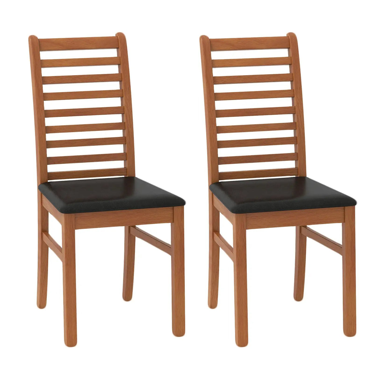 Set of 2 Wooden Dining Chair with Rubber Wood Legs for Living Room by DirectDeals