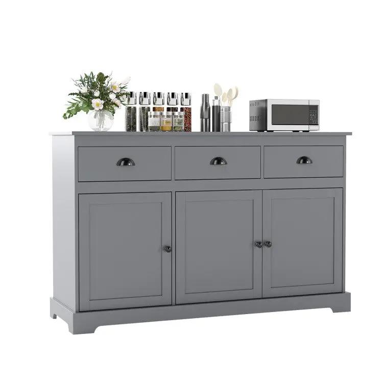 Standing Floor Lamp and Sideboard Buffet Storage for Dining Room by DirectDeals