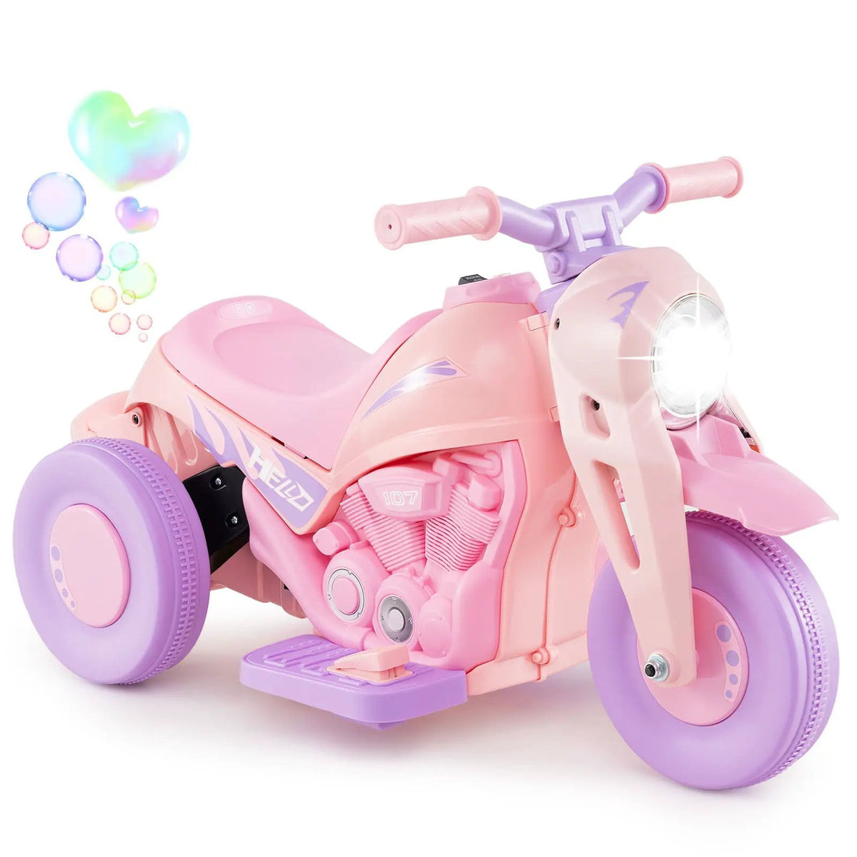 6V Kids Electric Ride on Motorcycle with Bubble Maker and Music, photo 10 of 12