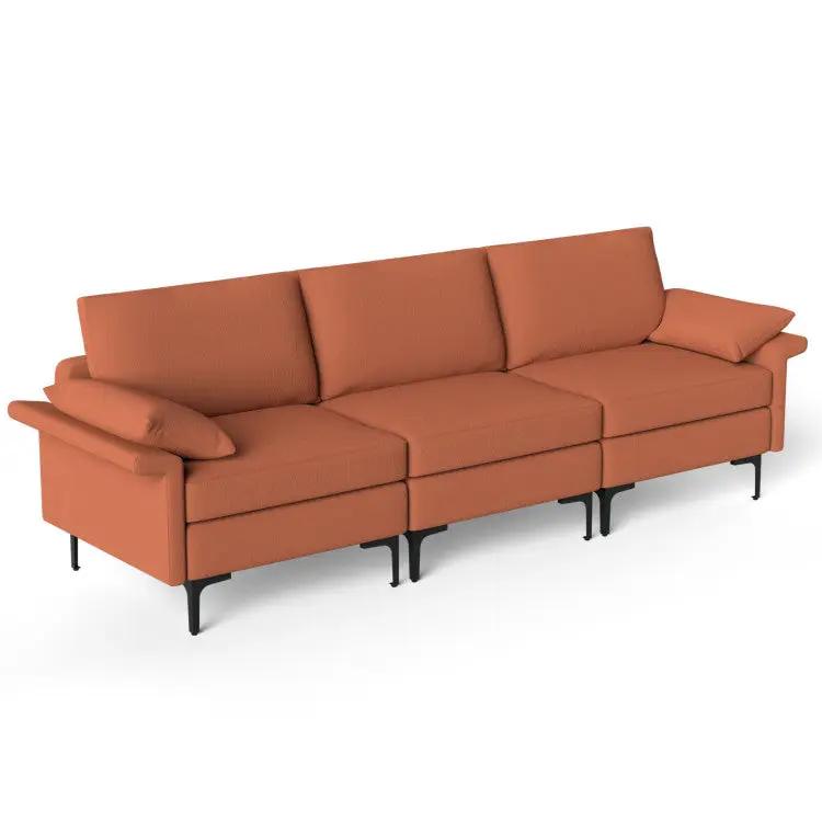 Living Room Set: Floor Lamp + Accent Chair + 3-Seat Sofa by DirectDeals