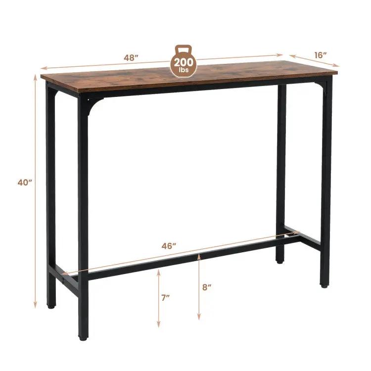 8-Piece Complete Industrial and Modern Living and Dining Room Set by DirectDeals