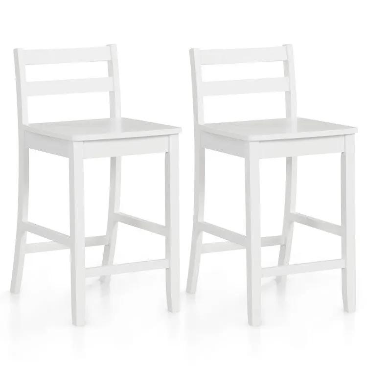 3-Piece Kitchen Furniture Set: Kitchen Island + 2 Bar Stools + Narrow Storage Cart by DirectDeals