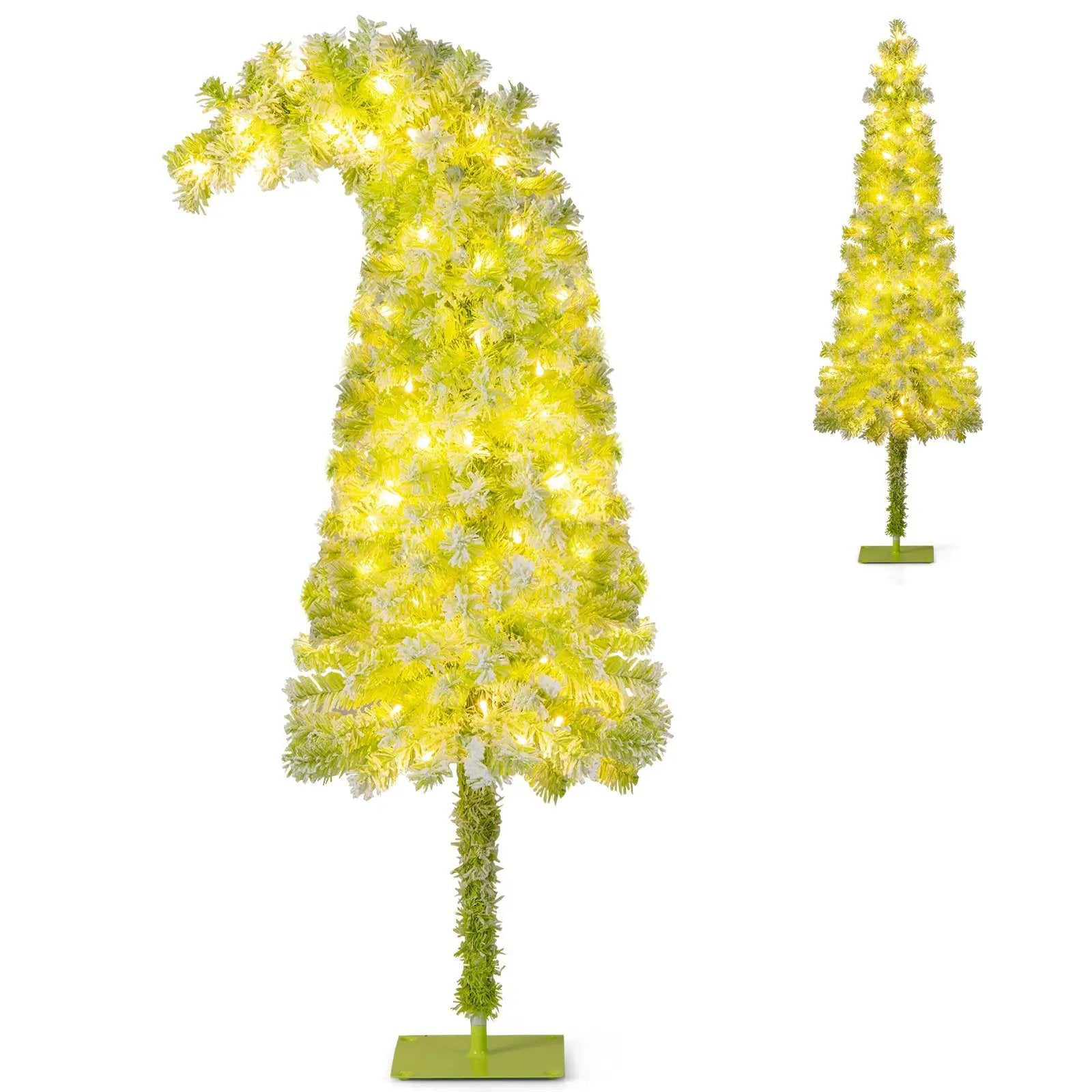 5/6/7 FT Whimsical Christmas Tree with Bendable Top and 216/290/366 Branch by DirectDeals