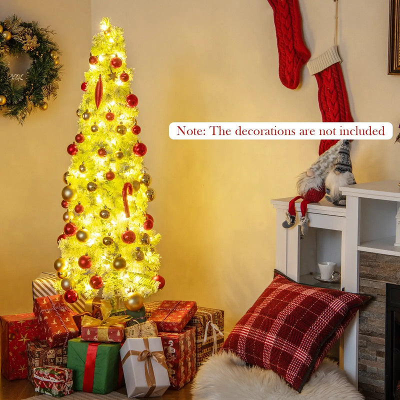 5/6/7 FT Whimsical Christmas Tree with Bendable Top and 216/290/366 Branch by DirectDeals