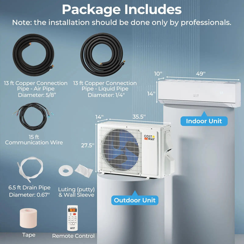 SEERXtreme Series 24000 BTU 25 SEER2 208-230V Mini Split Heat Pump Heating at -15¬∞F WiFi Enabled by DirectDeals
