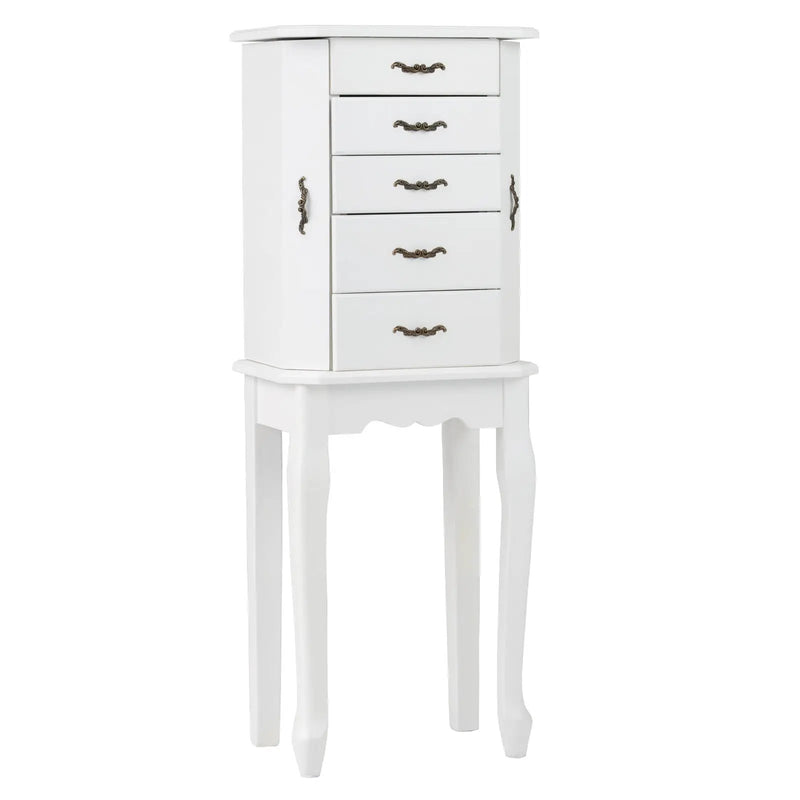 Standing Jewelry Box with 4 Drawers and 2 Side Doors by DirectDeals