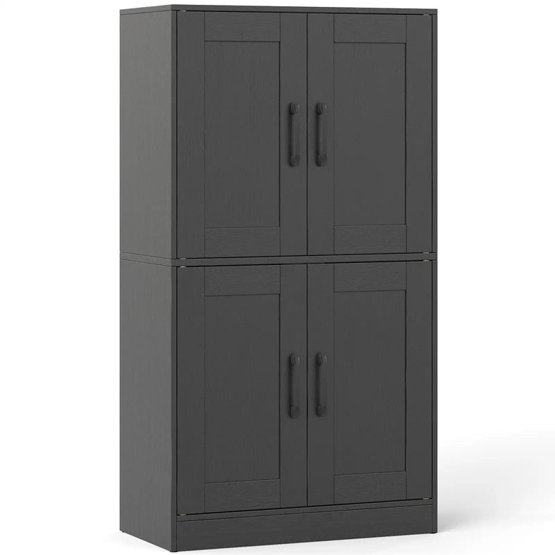 Bathroom Cabinet 43.5 inch Storage Cabinet with Doors and Adjustable Shelves by DirectDeals