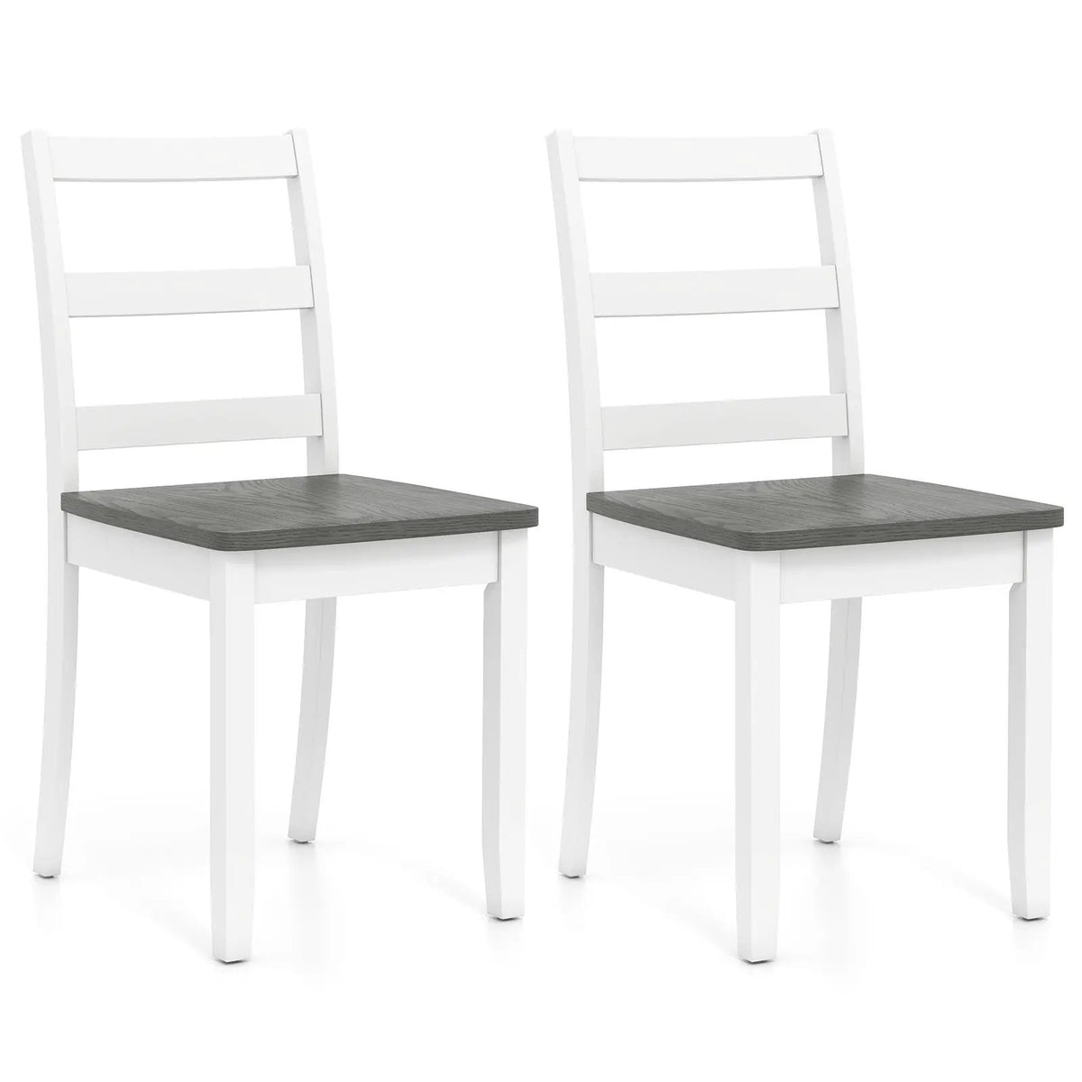 Set of 2 Wood Dining Chairs with Solid Rubber Wood Legs by DirectDeals
