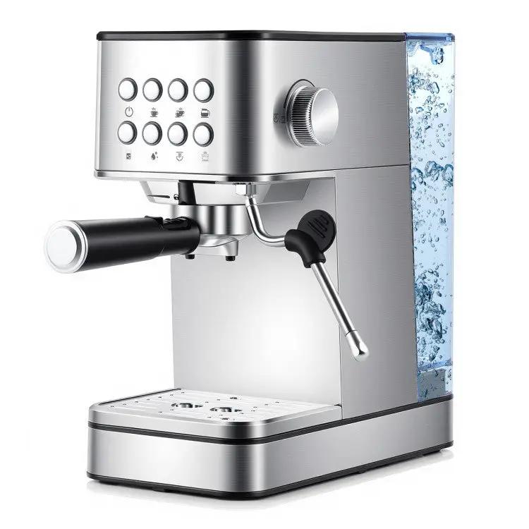 Premium Ice and Coffee Duo CNN-Acclaimed Nugget Ice Maker and 20-Bar Stainless Espresso Machine by DirectDeals