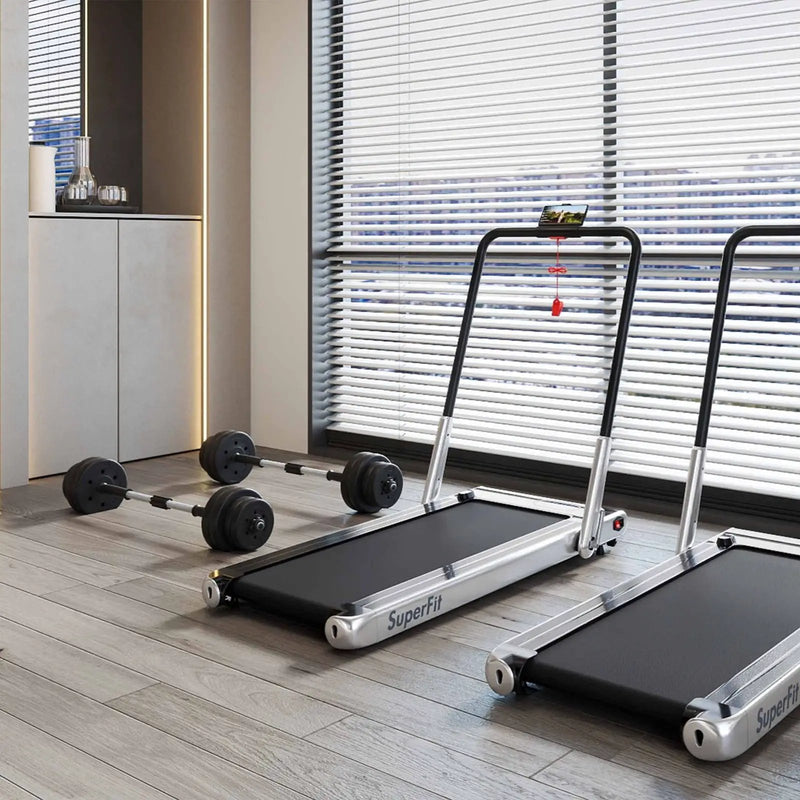 Fitness Room Set: Dumbbell Weight Set+3-in-1 3HP Folding Treadmill by DirectDeals