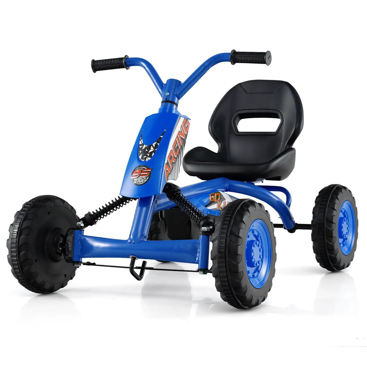 Go Kart for Kids 4 Wheel with Steering Handlebars and Adjustable Seat, photo 15 of 32
