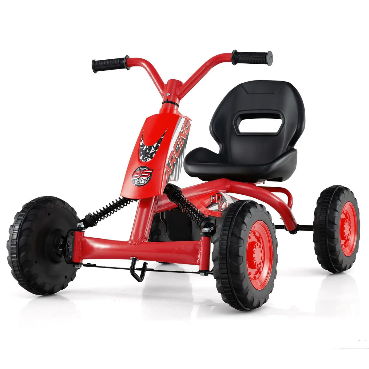 Go Kart for Kids 4 Wheel with Steering Handlebars and Adjustable Seat, photo 14 of 32