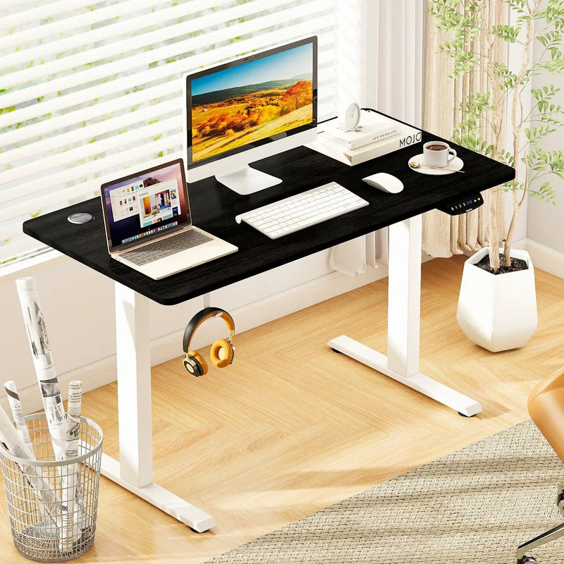 Electric Standing Desk Height Adjustable with 3 Memory Heights Black by DirectDeals