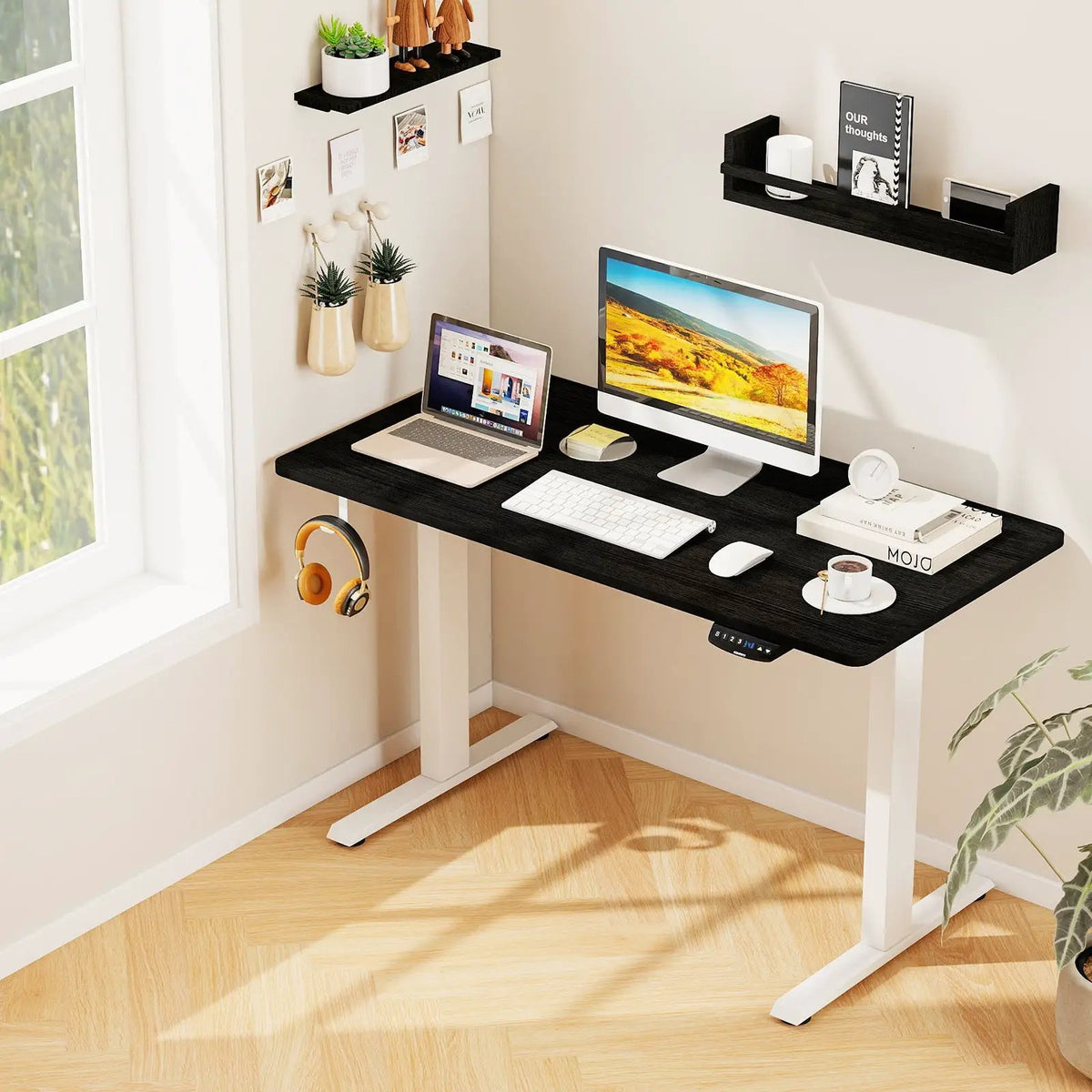 Electric Standing Desk Height Adjustable with 3 Memory Heights Black, photo 14 of 16