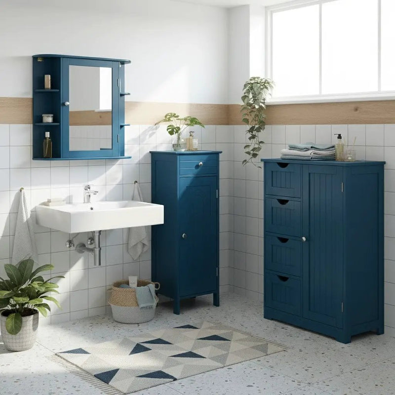 Bathroom Cabinets - Prussian Blue Collection by DirectDeals