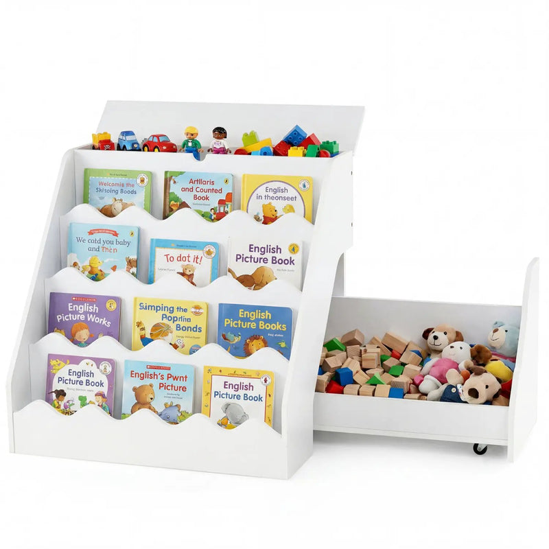 2-In-1 Kids Bookshelf & Toy Storage Organizer by DirectDeals