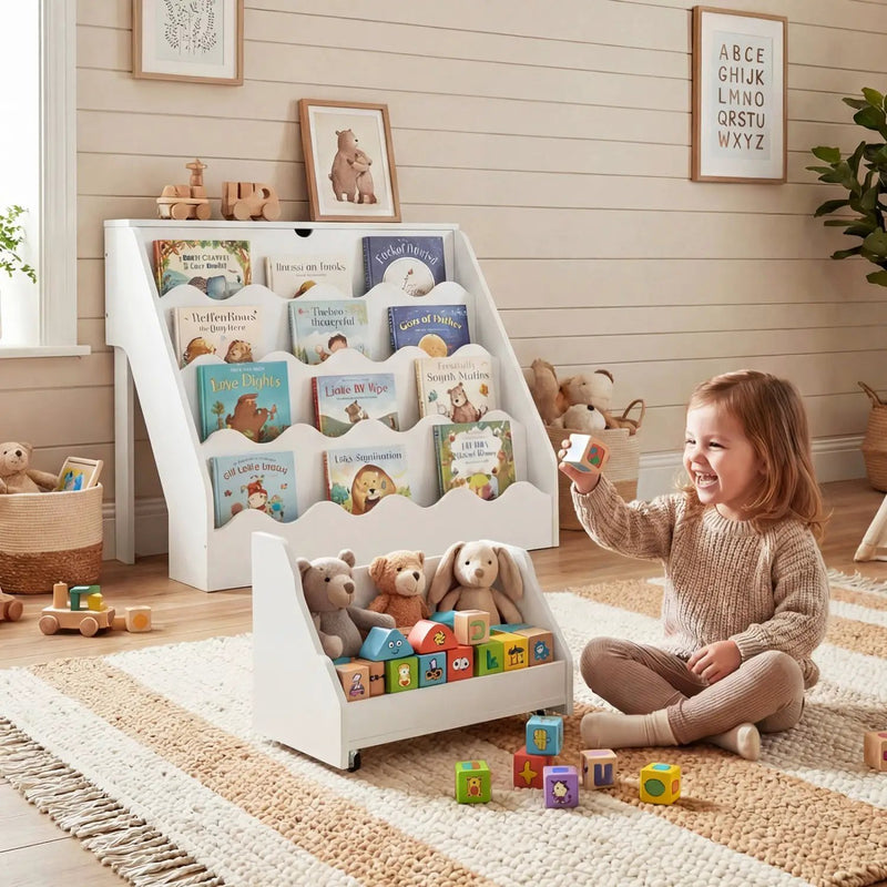 2-In-1 Kids Bookshelf & Toy Storage Organizer by DirectDeals