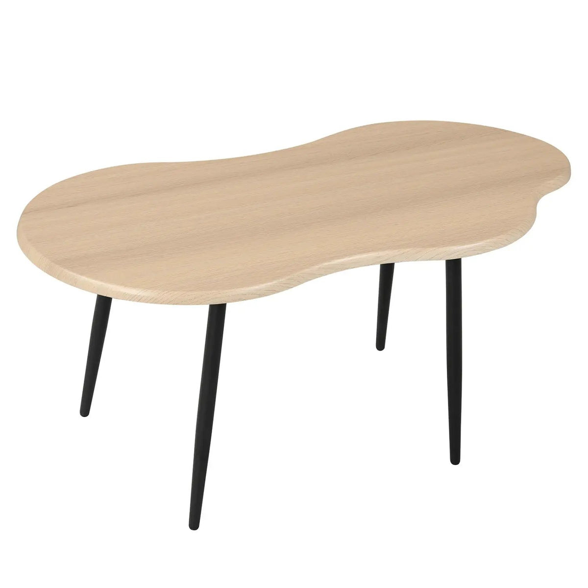 Cloud Shape Coffee Table 39.5 inch Irregular Center Table with Metal Frame, photo 12 of 24