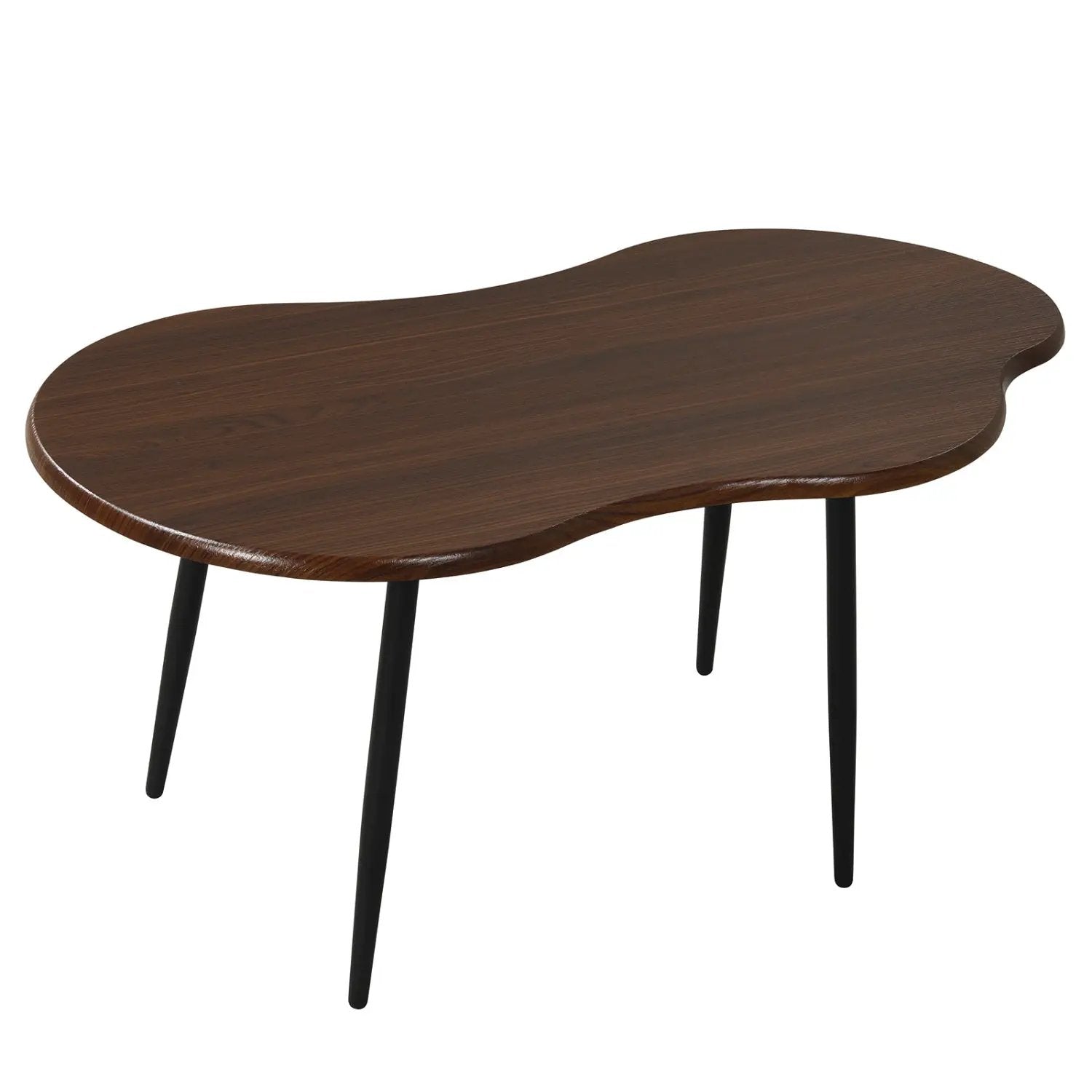 Cloud Shape Coffee Table 39.5 inch Irregular Center Table with Metal Frame by DirectDeals