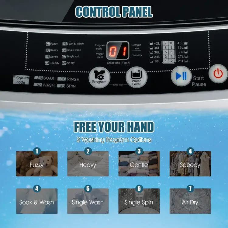 Compact Washer and Dryer Combo Automatic Washing Machine and Tumble Dryer by DirectDeals