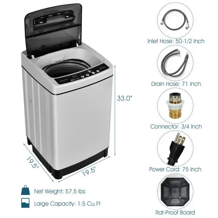 Compact Washer and Dryer Combo Automatic Washing Machine and Tumble Dryer by DirectDeals