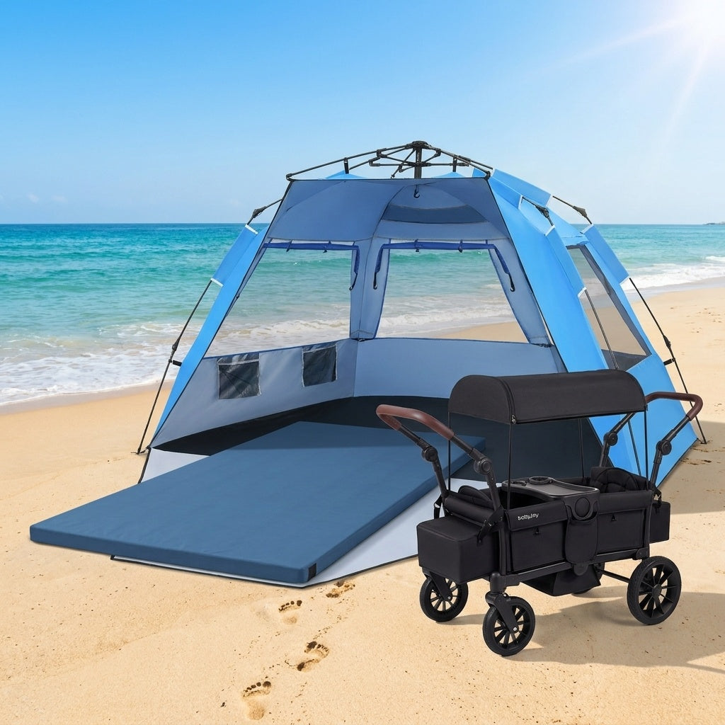 3-in-1 Family Outdoor Essentials Set for Travel Beach by DirectDeals