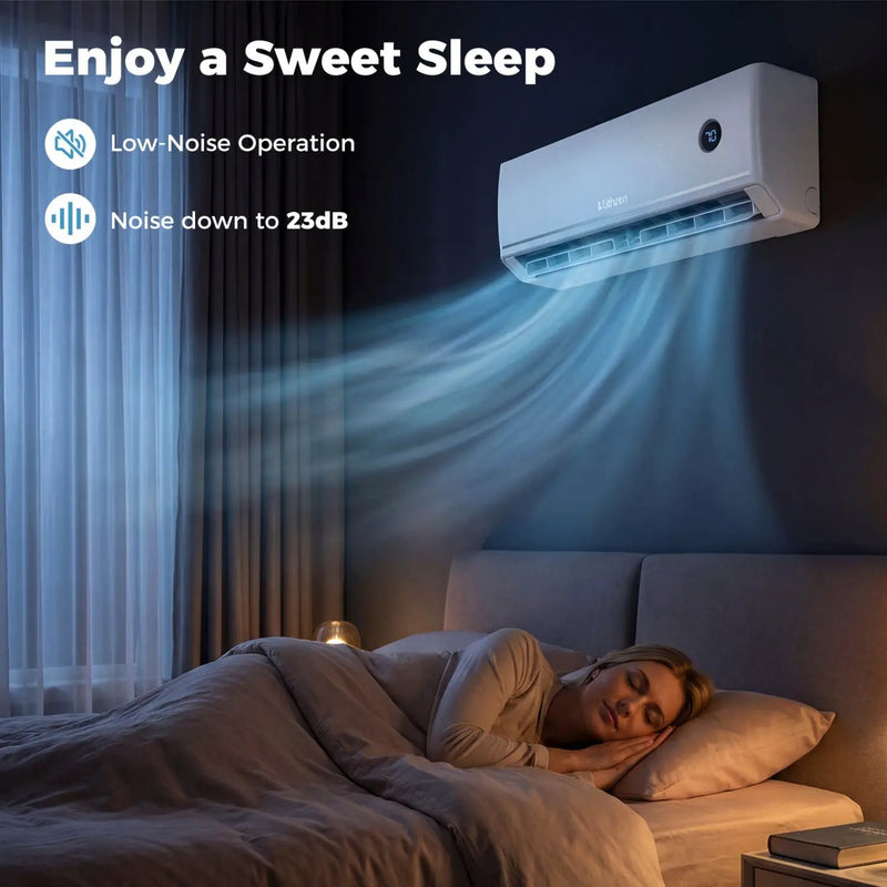 12000 BTU Smart Mini Split AC/Heater Works with Alexa & Google Assistant by DirectDeals
