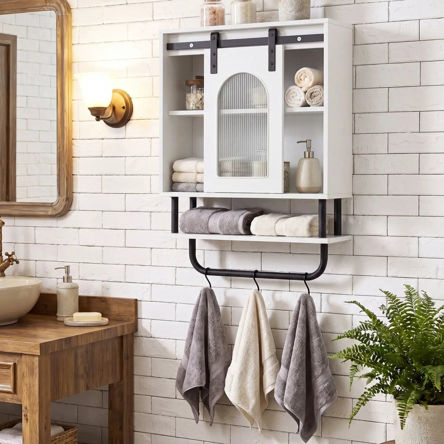 Heavy-Duty Laundry Cart with Hanging Rod and 2 Storage Baskets for Bedroom by DirectDeals