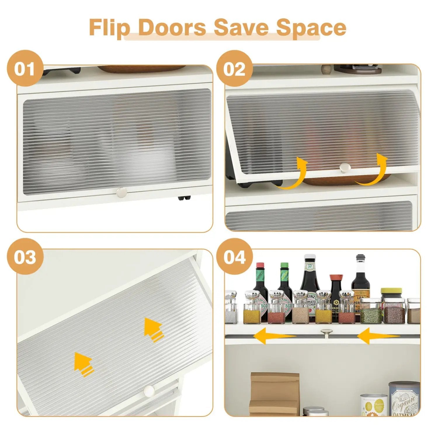 5-Tier Kitchen Storage Baker's Rack with Flip by DirectDeals