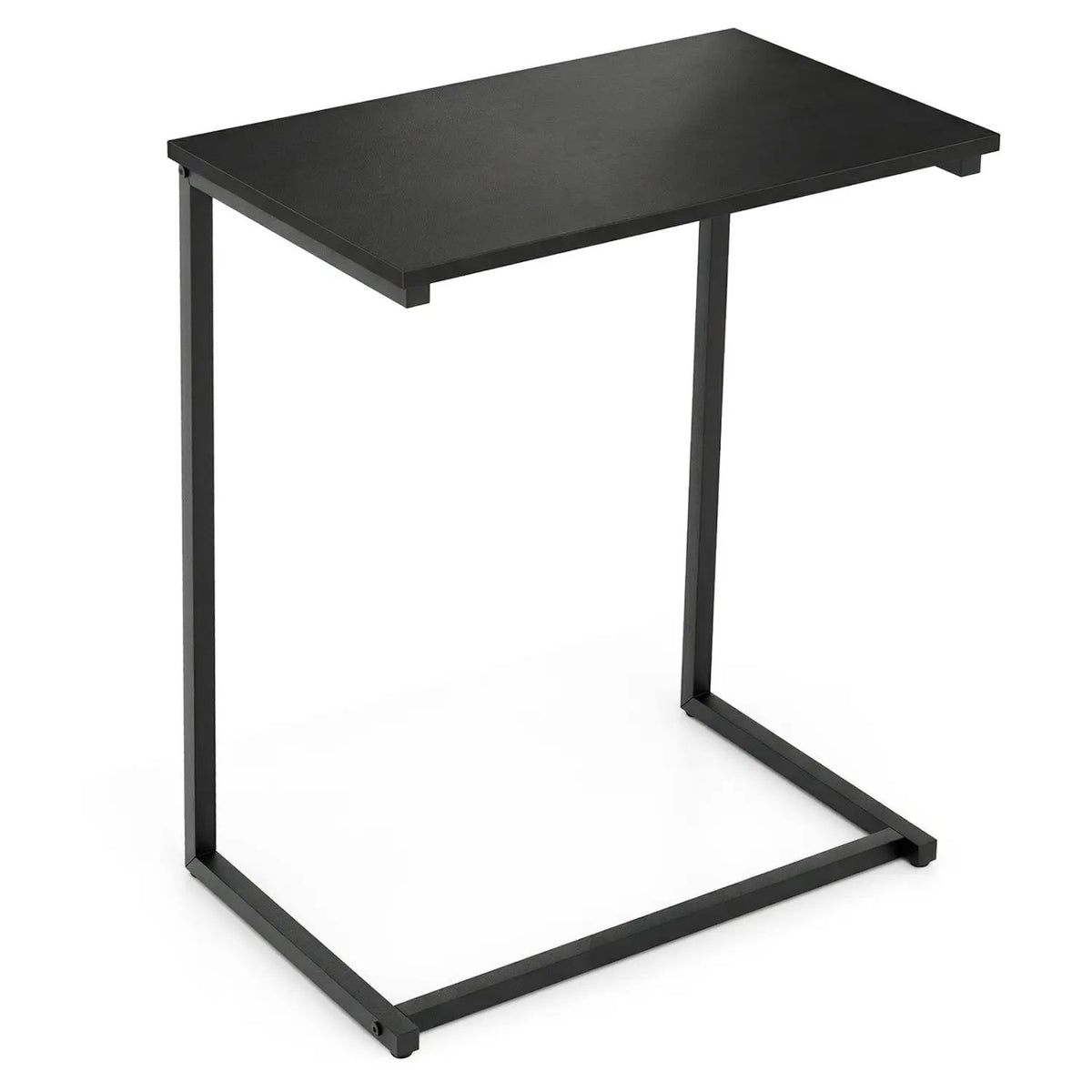 C-shaped Industrial End Table with Metal Frame, photo 9 of 9