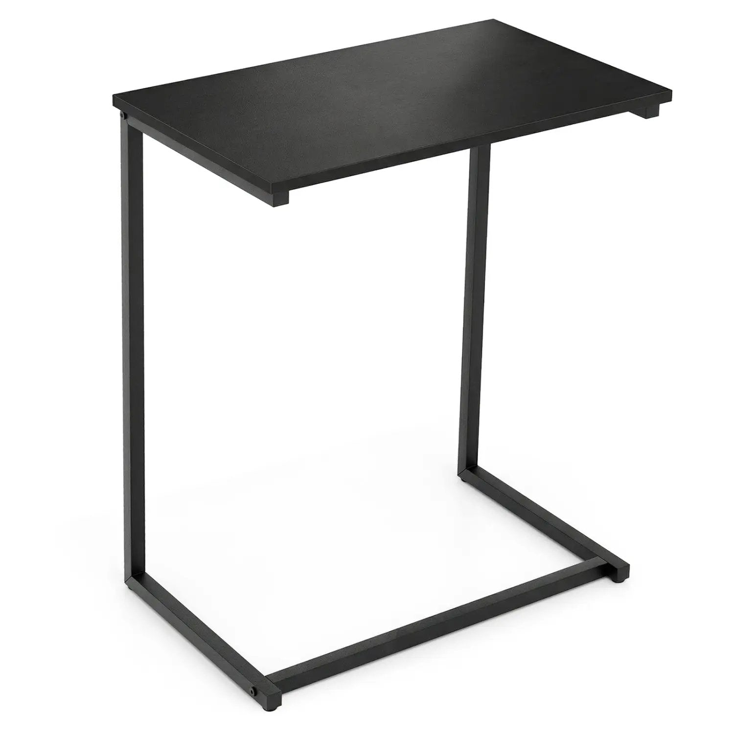C-shaped Industrial End Table with Metal Frame by DirectDeals