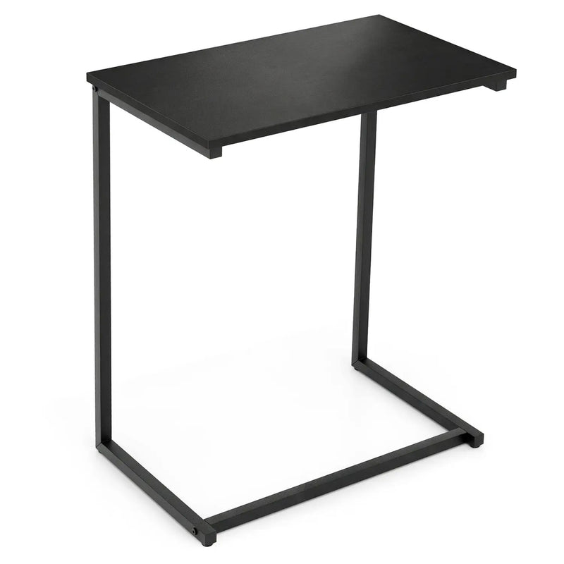 C-shaped Industrial End Table with Metal Frame by DirectDeals