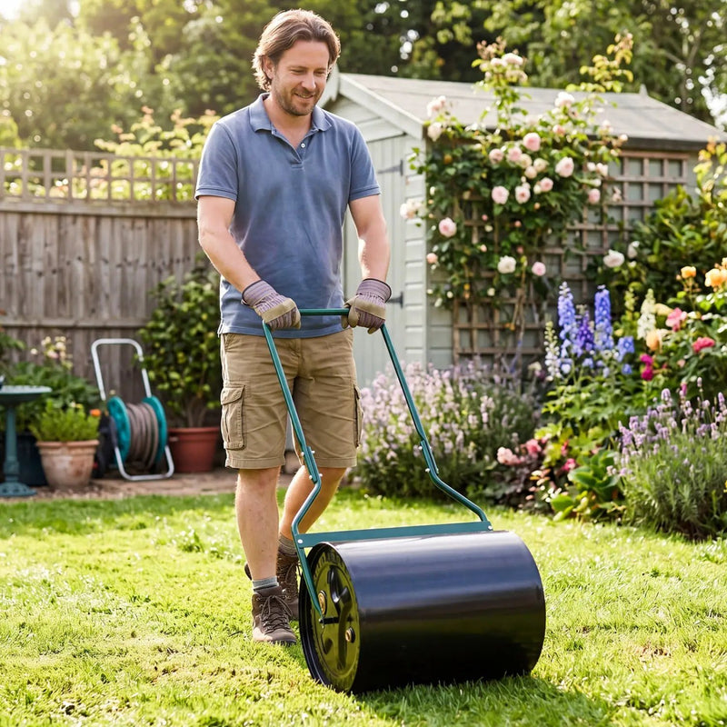 16 Gallon Lawn Roller Water/Sand Filled Garden Drum by DirectDeals