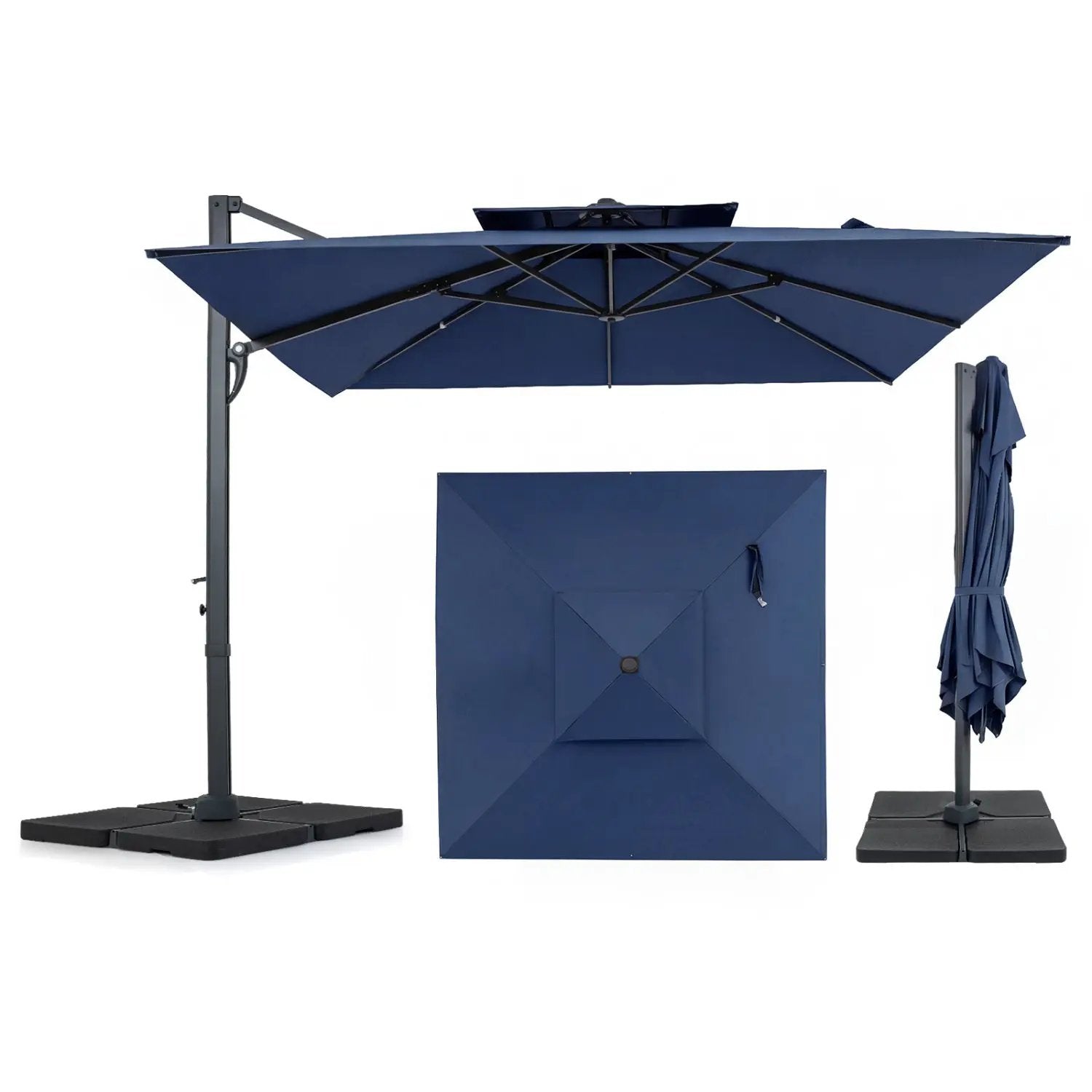 10 FT Cantilever Patio Umbrella with 220 LBS Base by DirectDeals