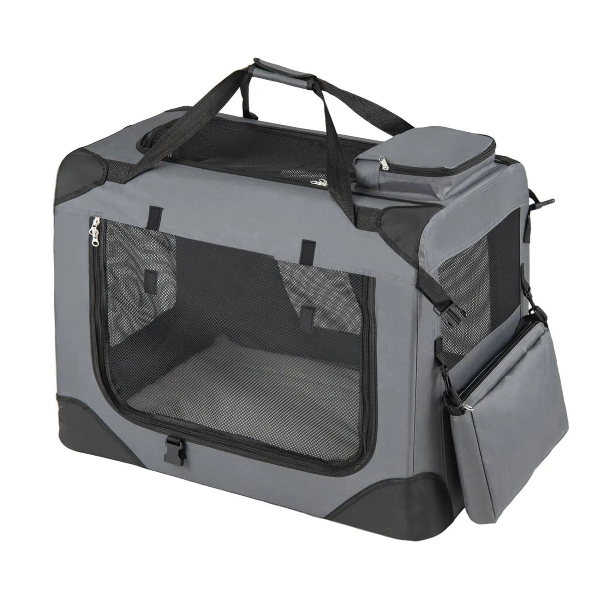Soft Collapsible Dog Crate with Mesh Windows and 3 Doors, photo 11 of 32