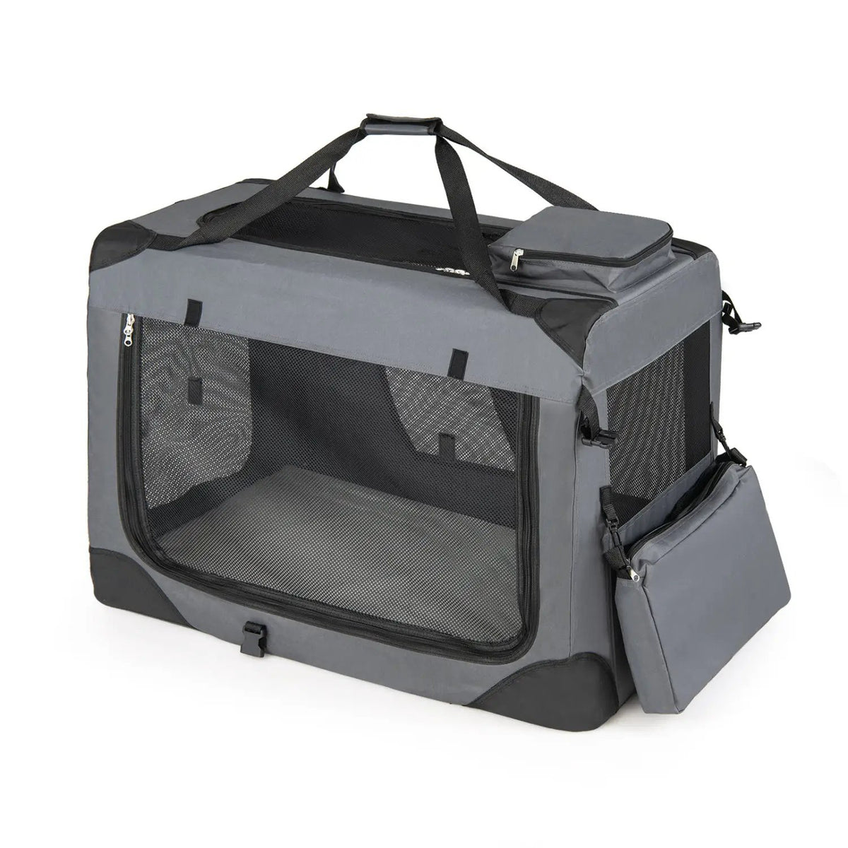 Soft Collapsible Dog Crate with Mesh Windows and 3 Doors, photo 19 of 32