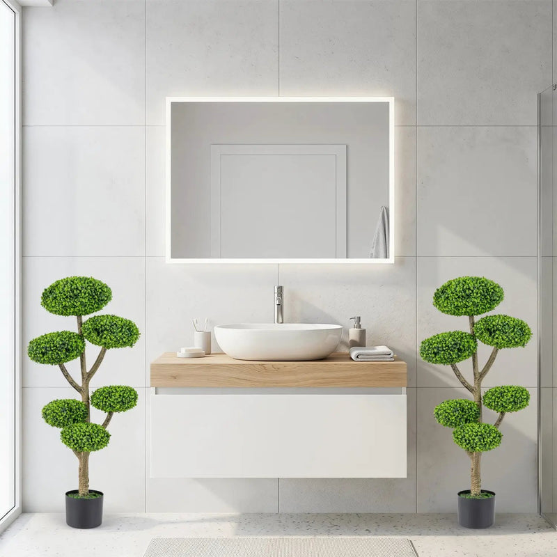 6-Ball Topiary Tree Set of 2 with Weighted Base by DirectDeals