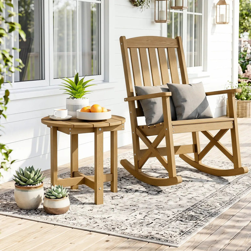 Adirondack Side Table 18x18 Weather-Resistant HIPS by DirectDeals