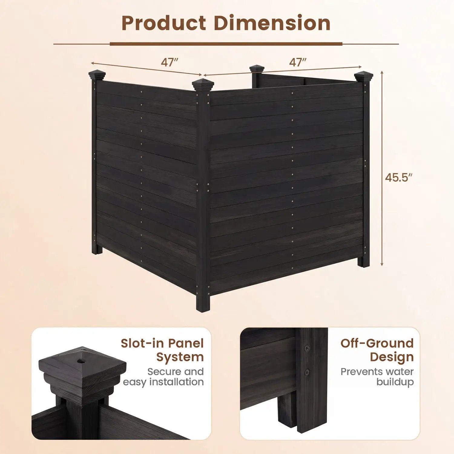 3-Panel Outdoor Privacy Fence for AC Units & Equipment by DirectDeals