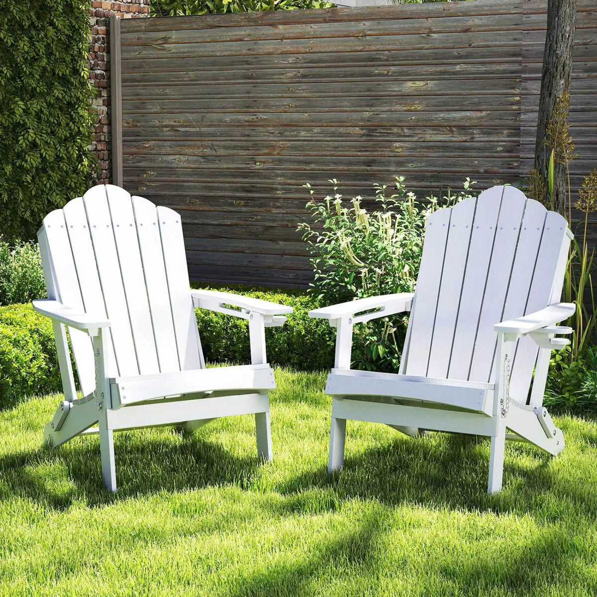 Folding Adirondack Chair with High Backrest - HDPE Weather Resistant, photo 15 of 21