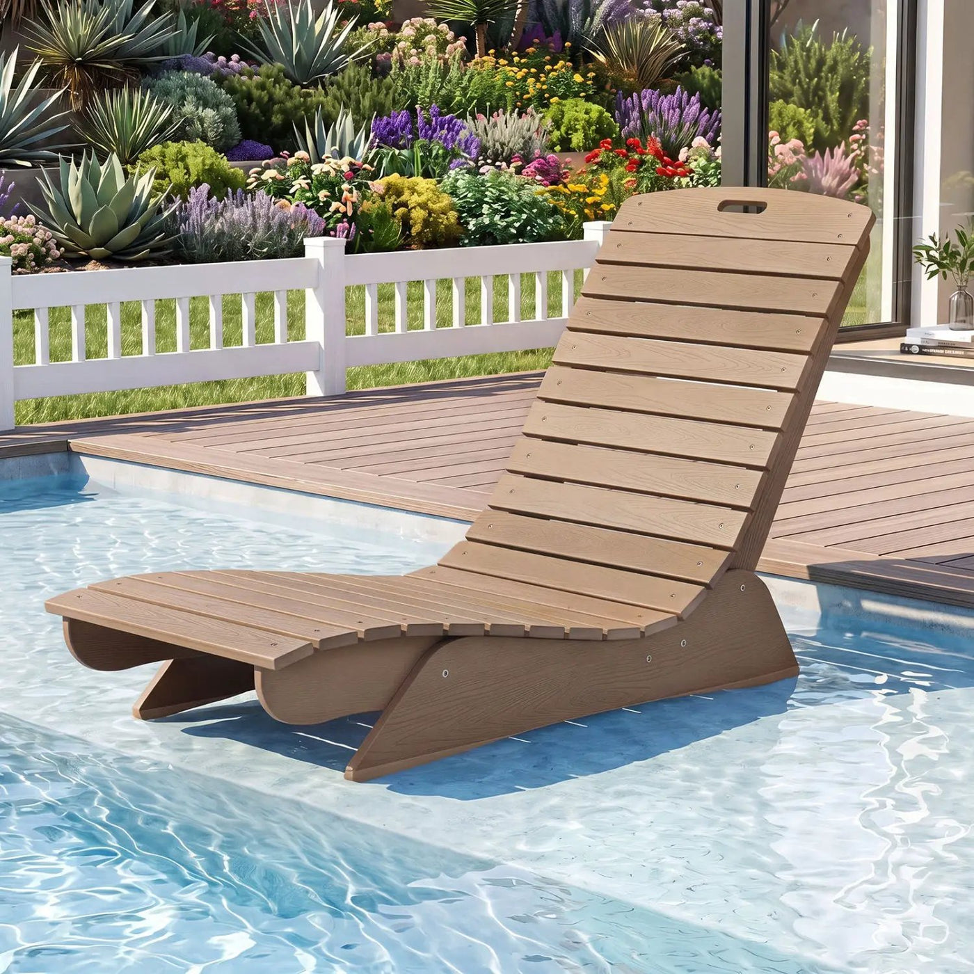 In-Pool Lounge Chair with Contoured Ergonomic Design by DirectDeals