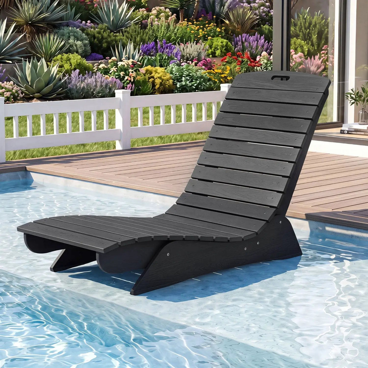 In-Pool Lounge Chair with Contoured Ergonomic Design by DirectDeals