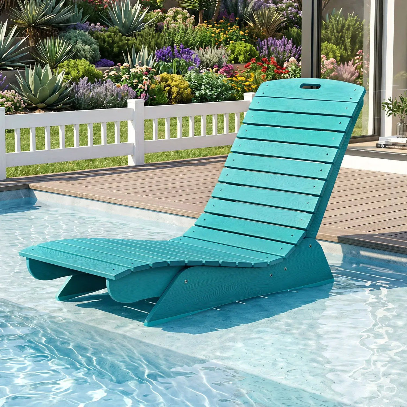 In-Pool Lounge Chair with Contoured Ergonomic Design by DirectDeals
