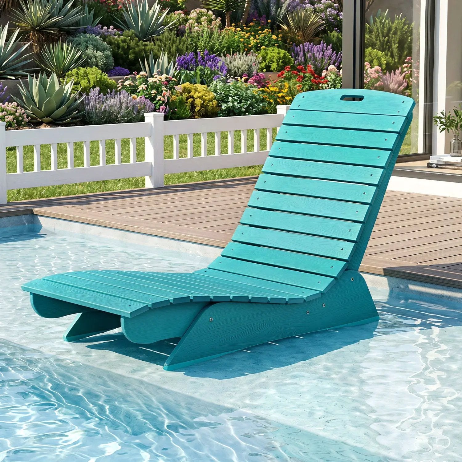 In-Pool Lounge Chair with Contoured Ergonomic Design by DirectDeals
